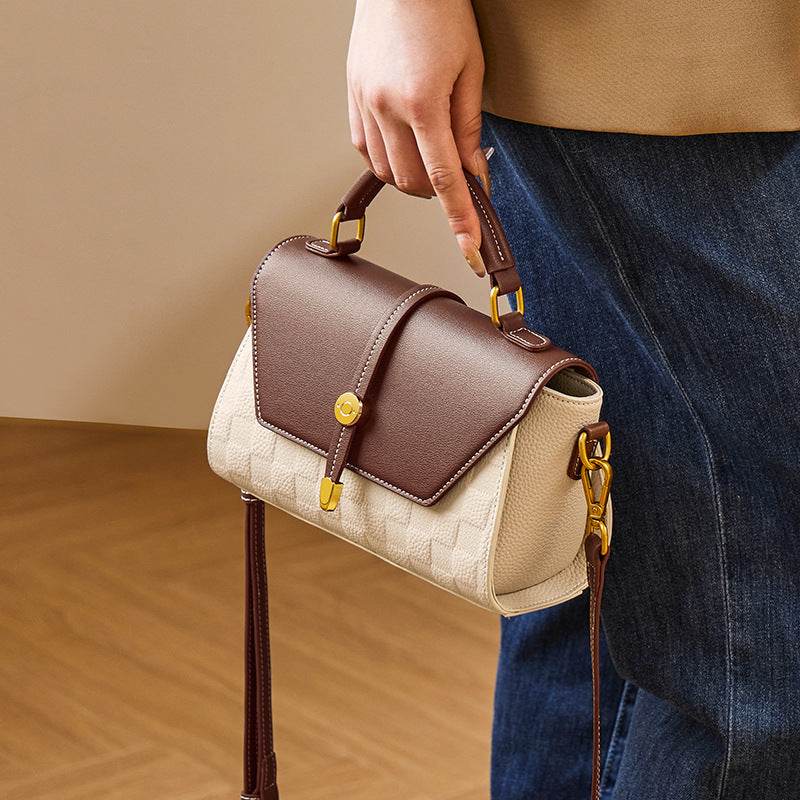 Light Luxury Premium Handbag Genuine Leather Crossbody - Velora