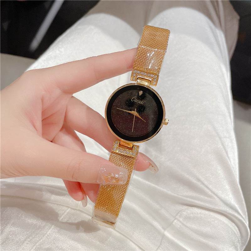 Creative Starry Sky Mesh Belt Waterproof Quartz Watch - Velora