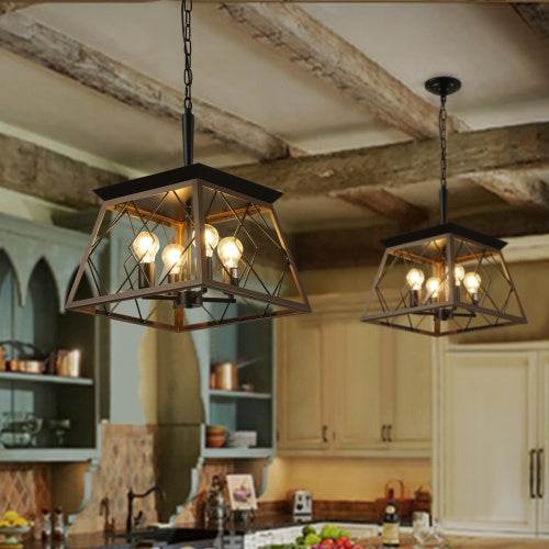 Farmhouse Chandelier 4 Lights Vintage Antique Chandelier Lamps -no Bulb - Velora