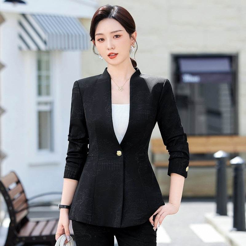 Female Autumn And Winter Long Sleeves Fashionable Suit - Velora