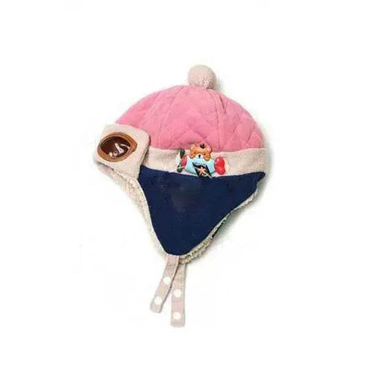 Baby and Toddler Winter hat Hooded Winter Pilot Beanie Warm baby cap - Velora