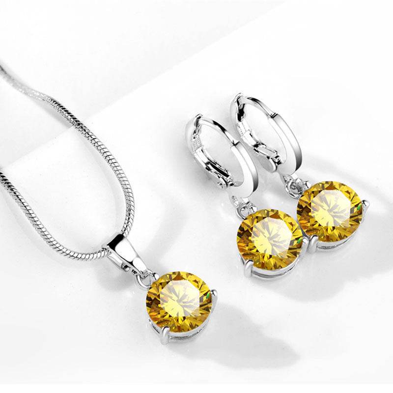 Water Drop Necklace Earring Set - Velora
