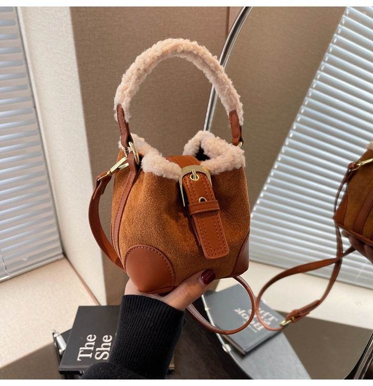 Crossbody Bags Women Shoulder Bag Casual Retro Plush Bag Versatile Plush Designer Bags Purse And Handbags Female Bags - Velora