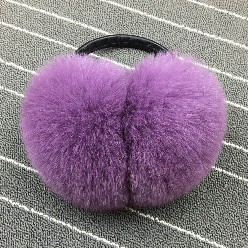 Warm Whole Skin Fox Earmuff Earmuffs Female - Velora