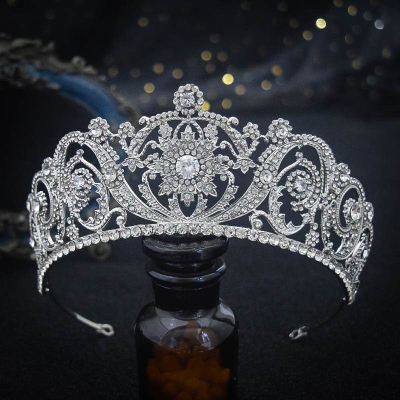 Zircon Bride Crown Fashion Headwear - Velora
