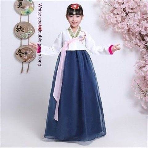 Clothing Korean Photography Children's Minority Performance Girls Dance Costume Hanbok - Velora