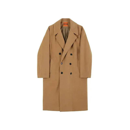 Men trench coat Long Winter woolen coat jacket for men formal winter clothes for men - Velora
