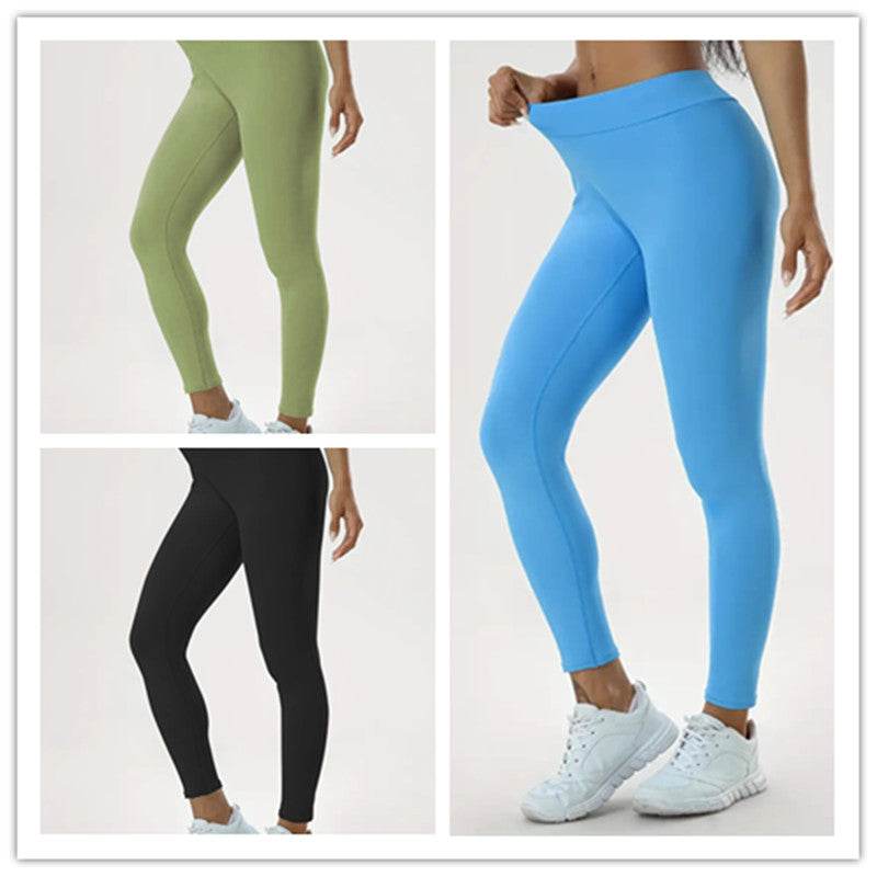 Women's Yoga Pants High Waist Lift High Elastic Tight Fitness Trousers - Velora