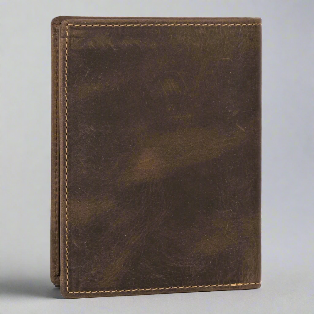 MET Men's Motorcycle Distressed Leather Wallet Boutique of Leathers/Open Road