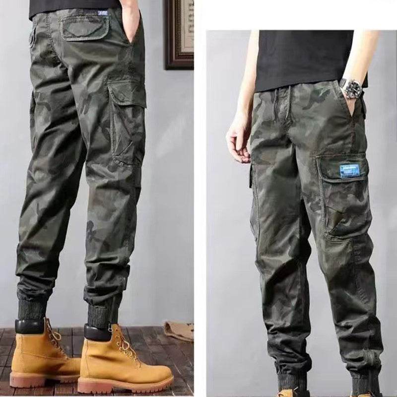 Camouflage Cargo Pants Men's Trousers With Pockets Fashion Casual Loose Tapered Pants - Velora