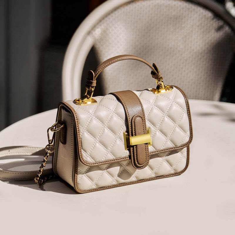 Crossbody Autumn Affordable Luxury Fashion Real Cowhide Small Handbag - Velora