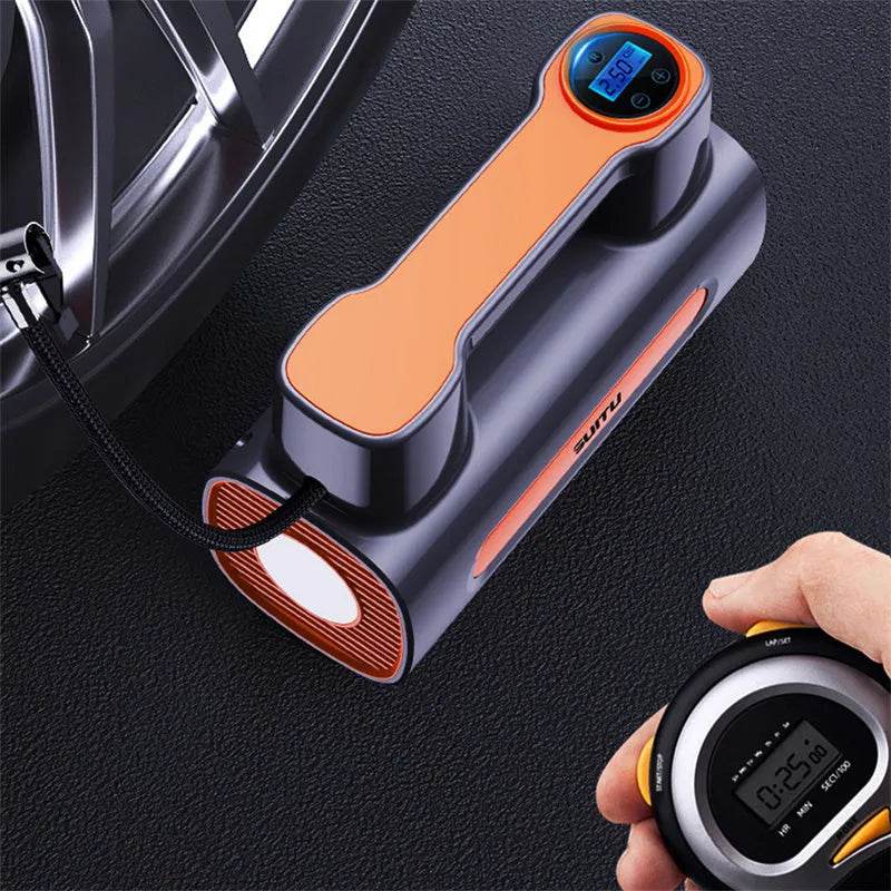 Tire Inflator 12V DC Portable Compressor Electric DC Auto Tire Pumps For Car Tires - Velora
