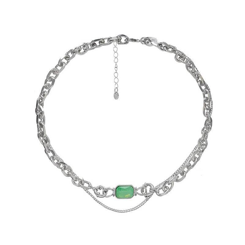 Light Luxury Original Switchable Gemstone Necklace Female Summer Light Luxury - Velora