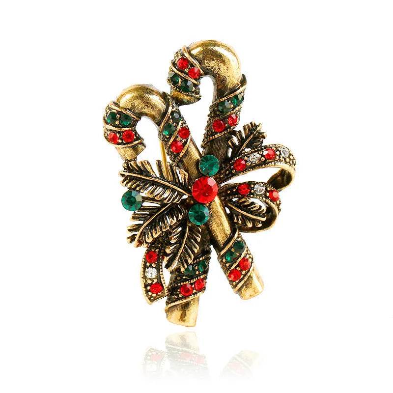 Christmas suit pin brooch - Velora