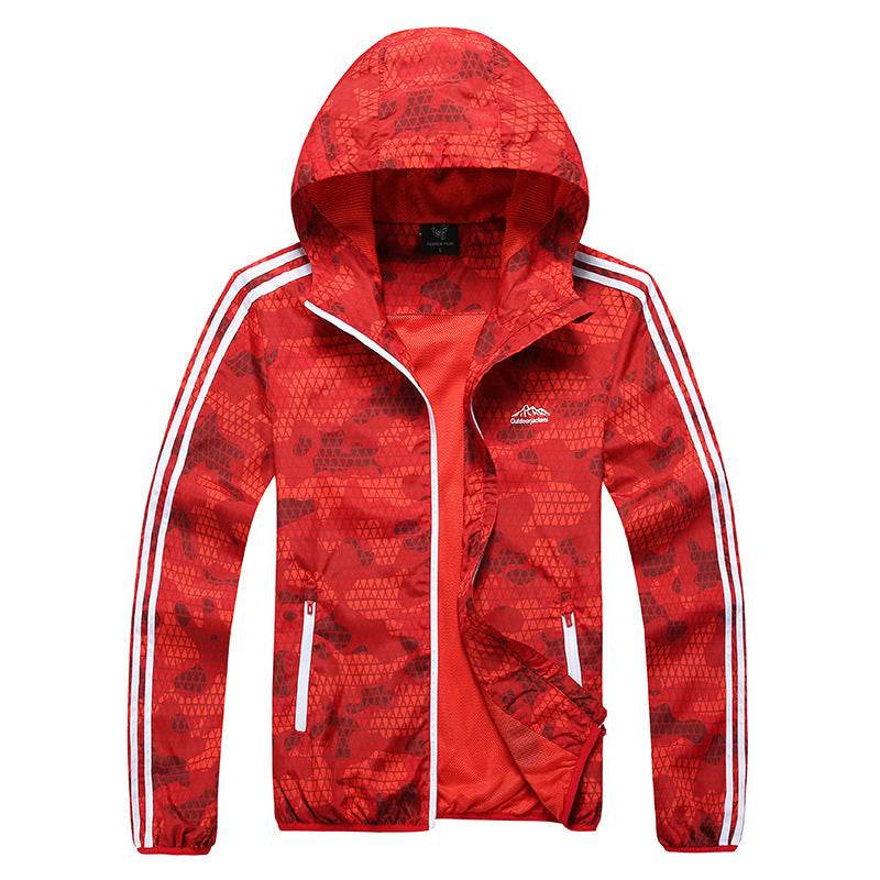 Outdoors Outdoor Sports Skin Wind Coat Summer Men's Thin Long Sleeved Jacket Sunscreen Waterproof And Breathable Clothes - Velora
