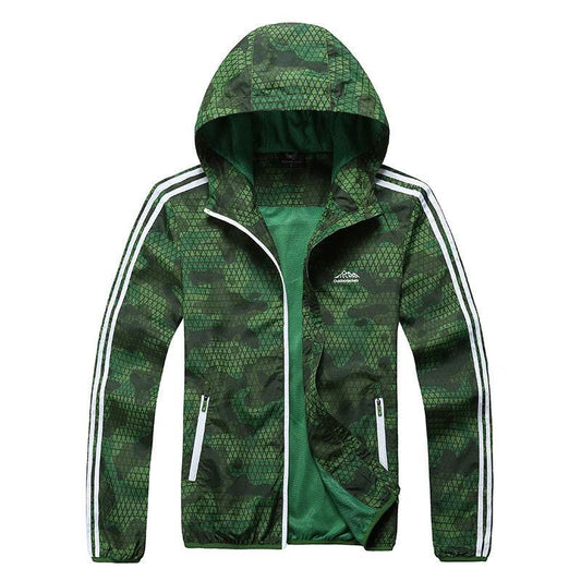 Outdoors Outdoor Sports Skin Wind Coat Summer Men's Thin Long Sleeved Jacket Sunscreen Waterproof And Breathable Clothes - Velora