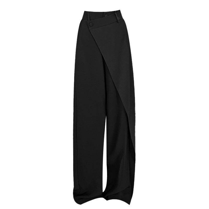 Irregular Wide-leg Pants Ins Fashion Loose Trousers Women's Clothing - Velora