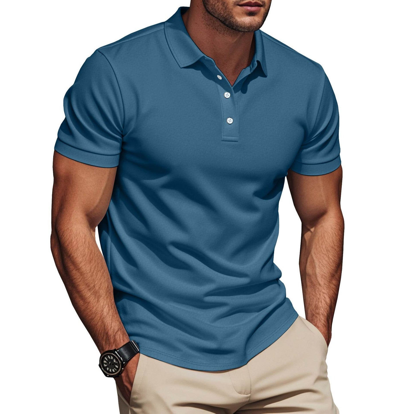 Casual British Style Summer Men's T-shirt - Velora
