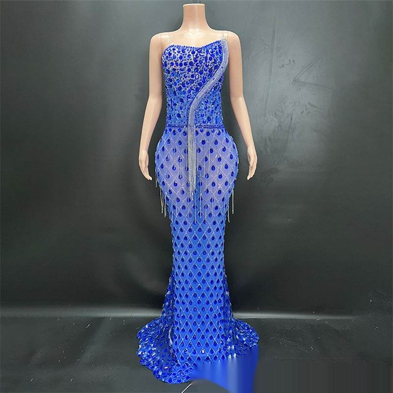 No Back Traceless Sexy Elegant Fishtail Gown - Velora