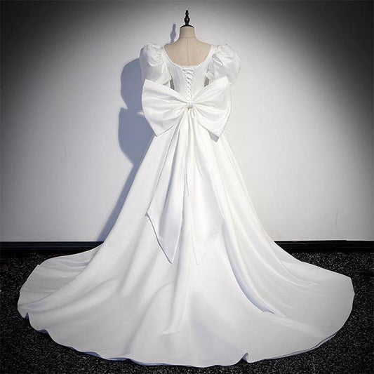 White Evening Dress Women's Banquet - Velora