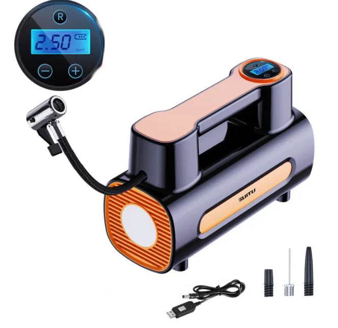 Tire Inflator 12V DC Portable Compressor Electric DC Auto Tire Pumps For Car Tires - Velora