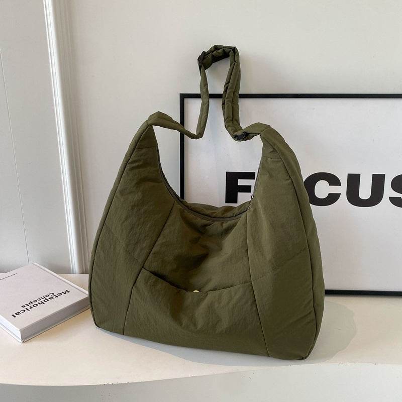 Cotton-padded Korean Casual Shoulder Bag - Velora