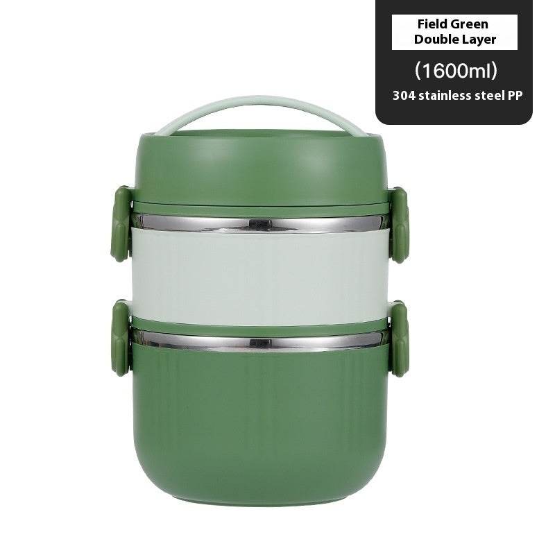 2 layer 304 Stainless Steel Thermal Insulated Lunch Container - Velora