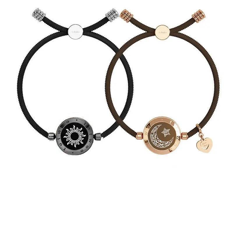 Lovers Sun-Moon Smart Sensing Couple Bracelet - Velora