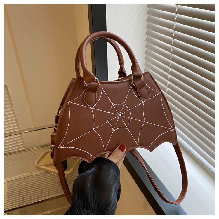 Halloween Spider Web Saddle Bags Fashion Personality Crossbody Shoulder Bag With Handle Women's Handbags - Velora