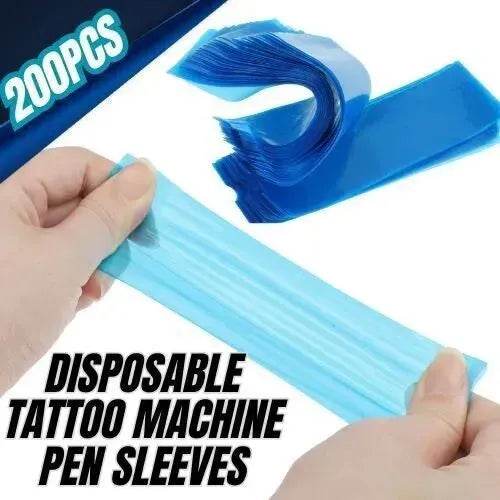 200pcs Tattoo Machine Pen Sleeves Disposable Cover - Velora