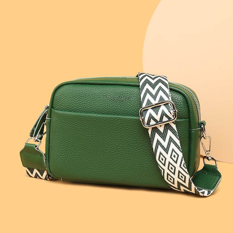 Fashion Shoulder Crossbody Bags With Rhombus Embroidered Wide Shoulder Strap Cute Small Square Bag Women - Velora