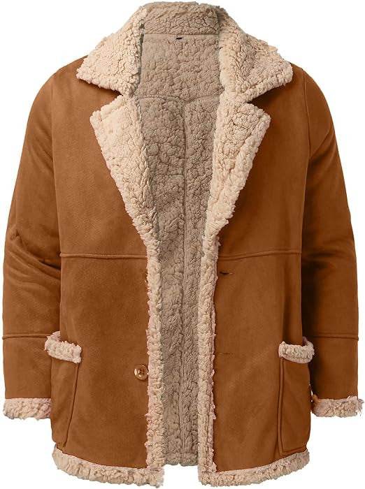 Fashion Men's Fur Integrated Fleece-lined Padded Jacket - Velora