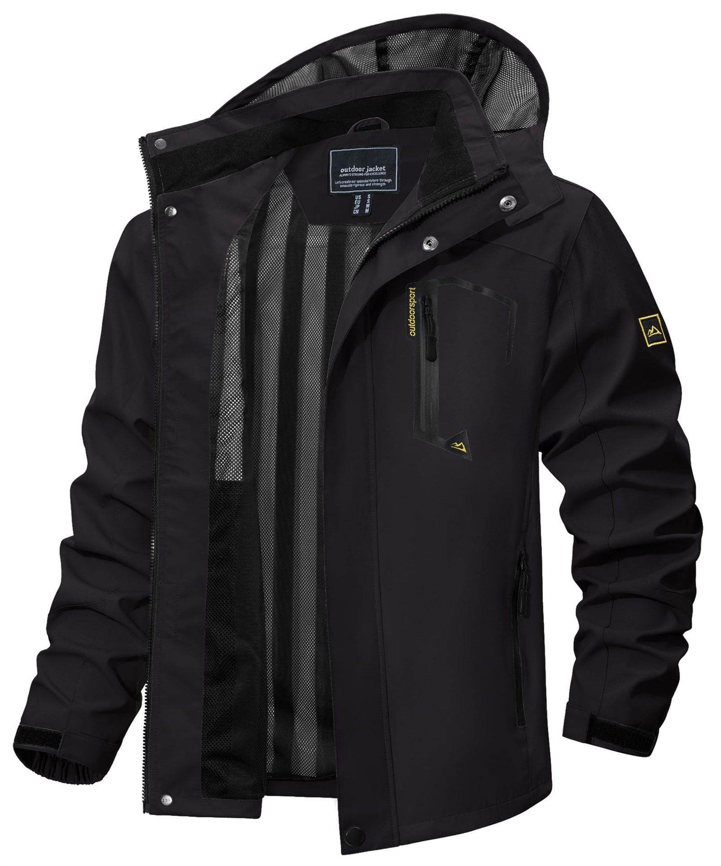 New Casual Fall Men's Long Sleeve Hooded Jacket Coat - Velora