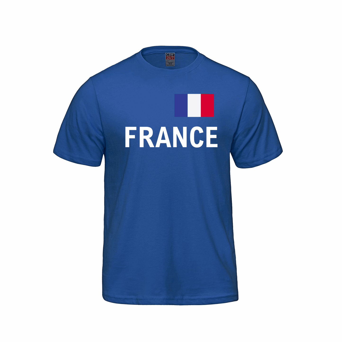 France World Football Fan Tee – Royal Blue - Velora