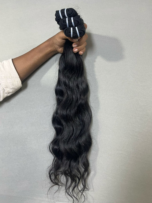 3 Bundle Deal - Indian Raw Wavy Hair Bundles-Save 10% - Velora Luxury Fashion