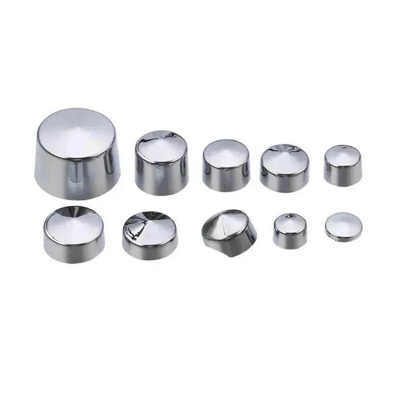 87pcs Motorcycle Chrome ABS Bolt Toppers Kit Softail Twin Cam 1984-2006 - Velora