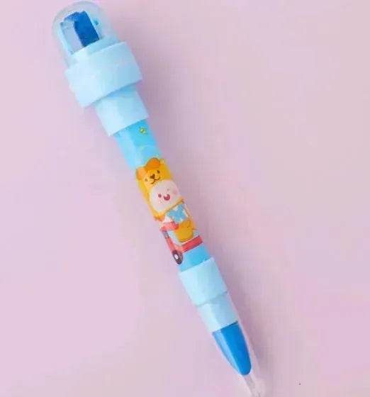 12 Color Bubble Crayon Painting Graffiti Seal for Children - Velora