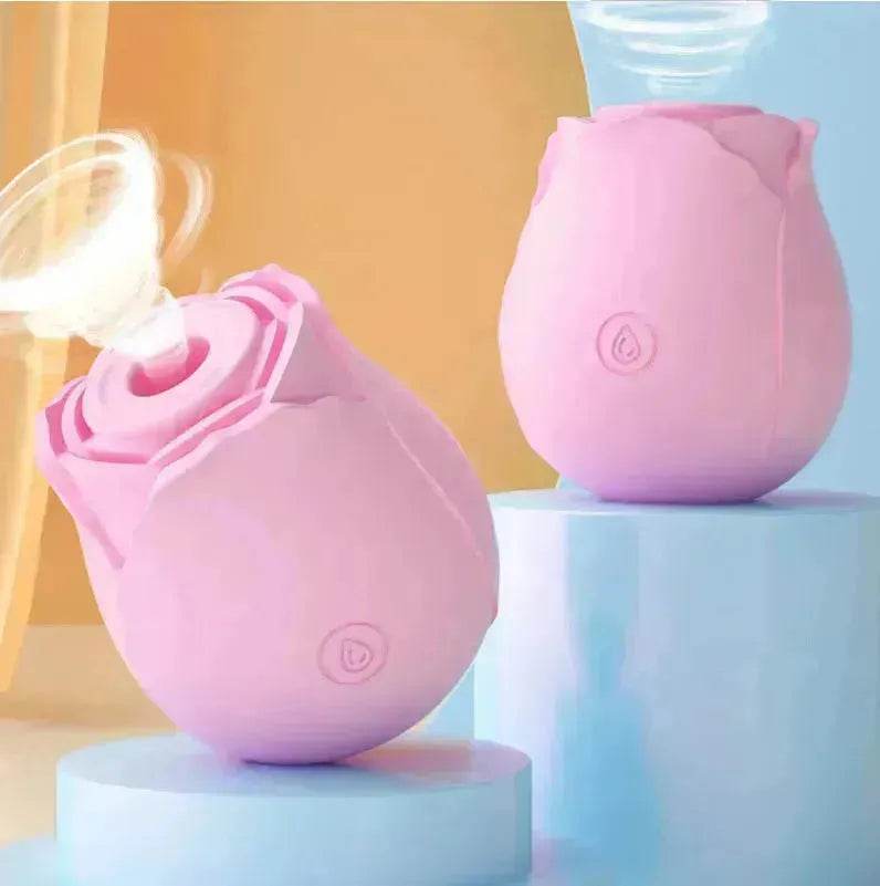 Rose Sec Sucking Tongue Licking Vibrating Toy Rose Toy for Women - Velora