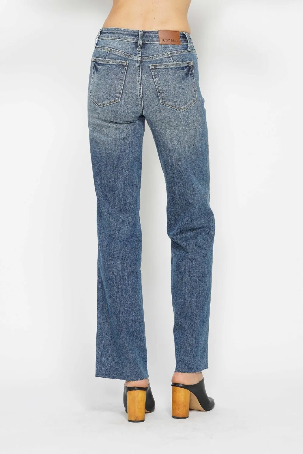 Judy Blue Full Size Tummy Control Straight Jeans - Velora