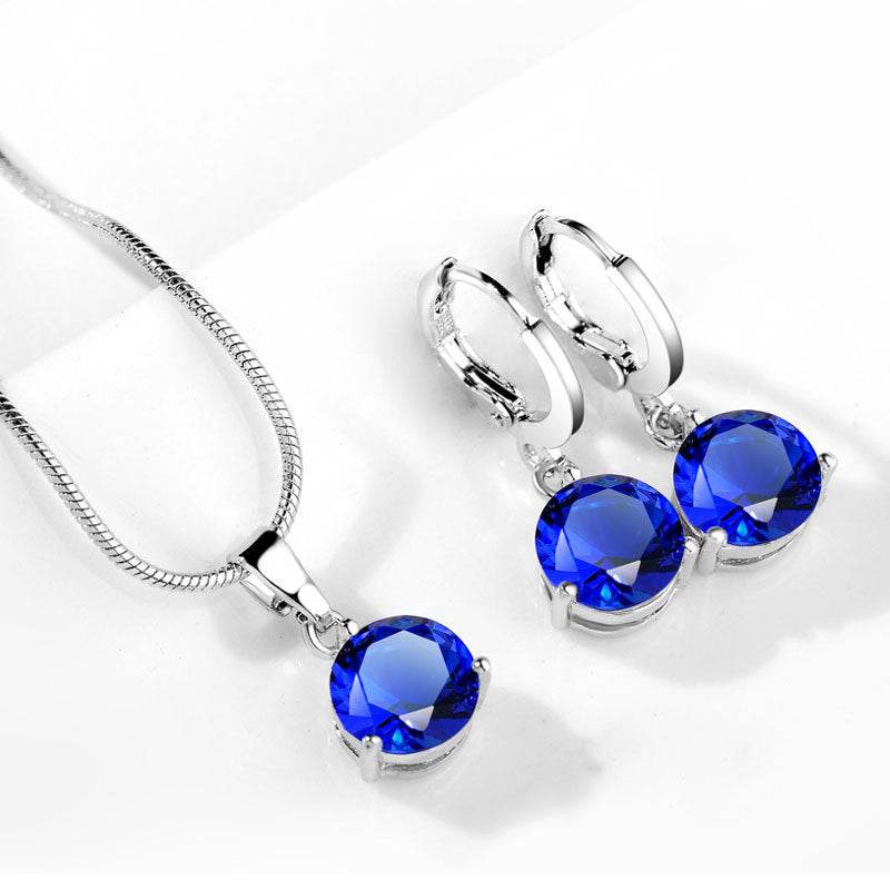 Water Drop Necklace Earring Set - Velora