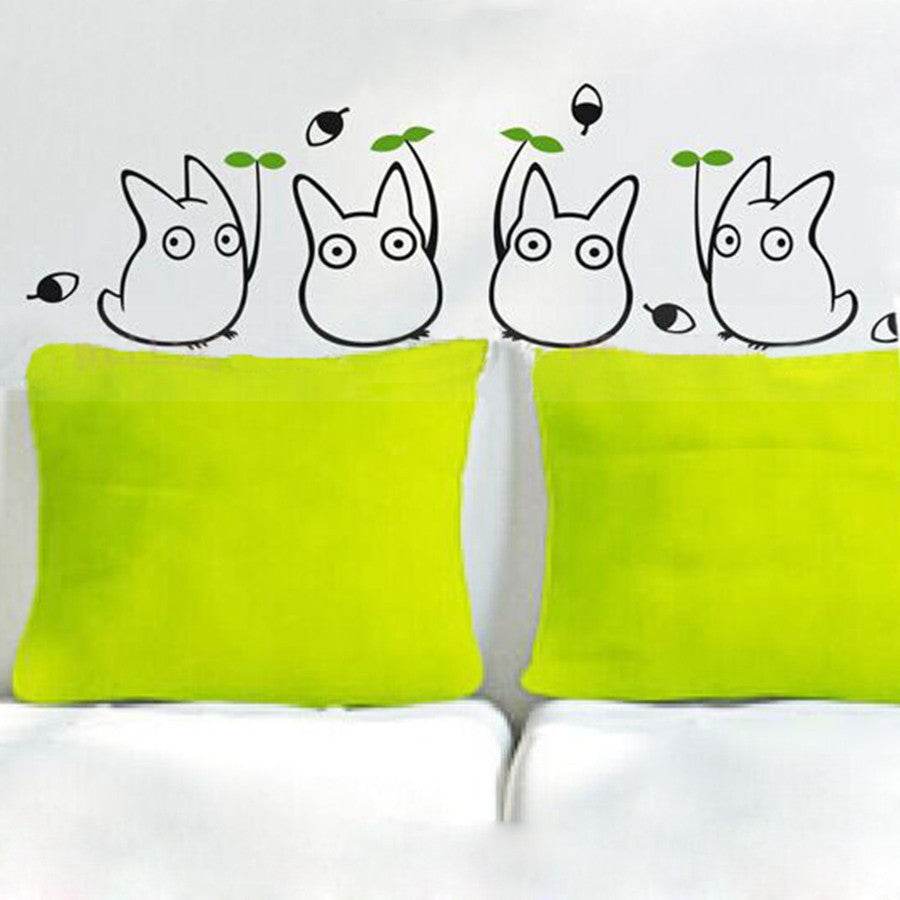 Carved Size Cartoon Creative Totoro Wall Stickers - Velora