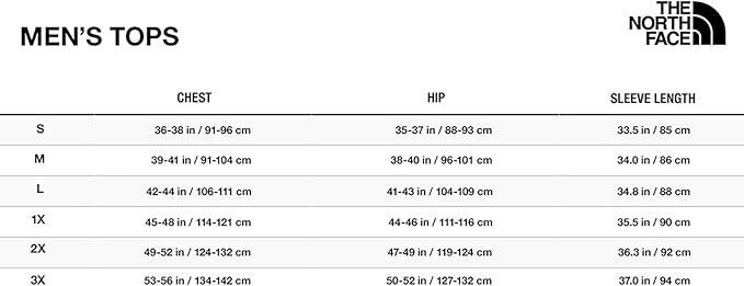 The North Face Men's Warm Long Sleeve Zip Neck Size XL - Velora