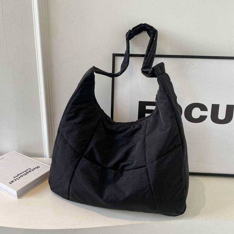 Cotton-padded Korean Casual Shoulder Bag - Velora