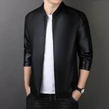 PU Leather Coat Men's Leather Jacket - Velora