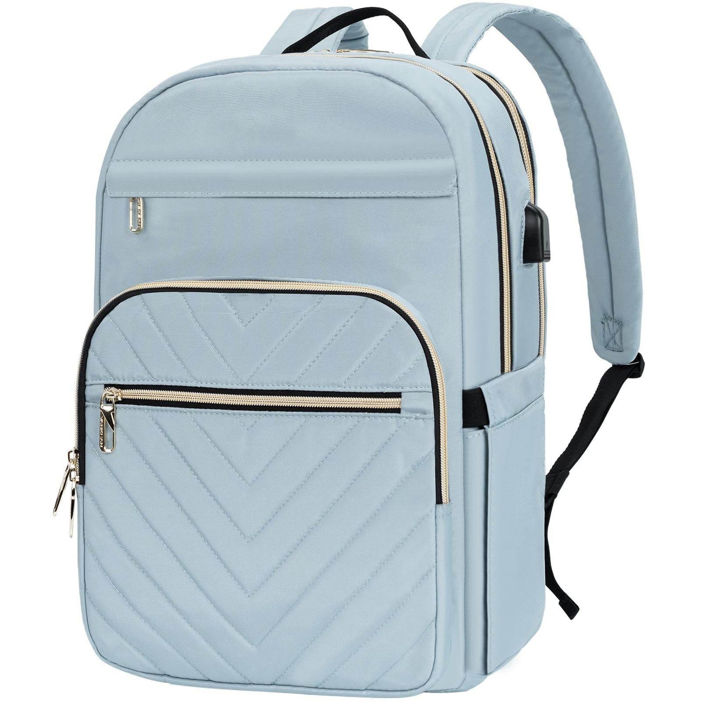 Plain Large Capacity College and High School Backpack - Velora