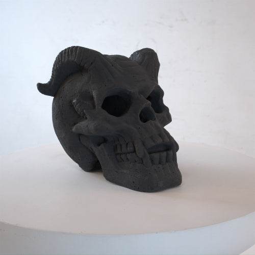 Refractory Materials Fireproof Imitated Human Fire Pit Skulls Gas Log For NG, LP Wood Fireplace, Firepit, Campfire, Halloween Decor, BBQ - Velora