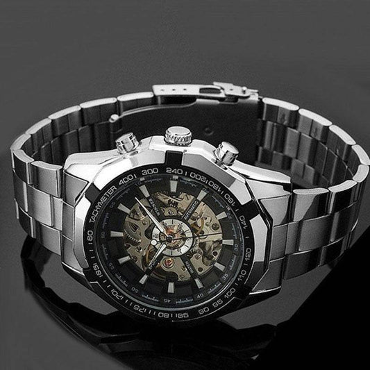 A Full Automatic Winner Men's Automatic Mechanical Table, Men's Automatic Mechanical Watch Steel Strip - Velora