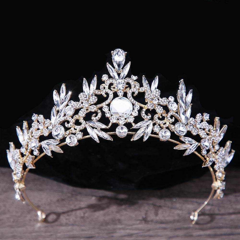 Bridal Headdress Rhinestone Mitzvah Crown - Velora