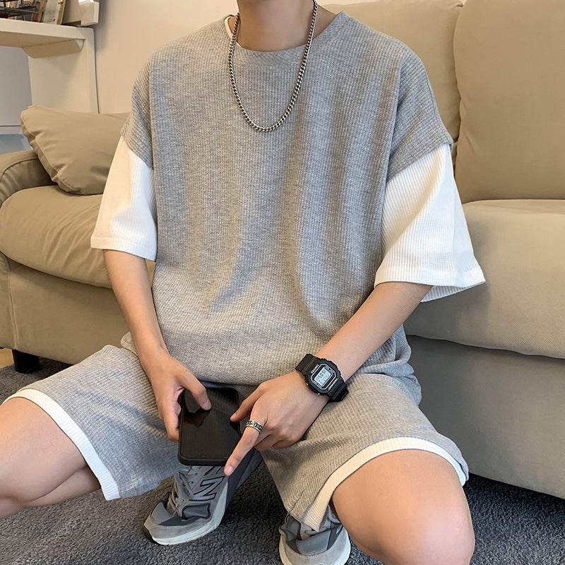 Summer Thin Shorts Two-piece Set - Velora