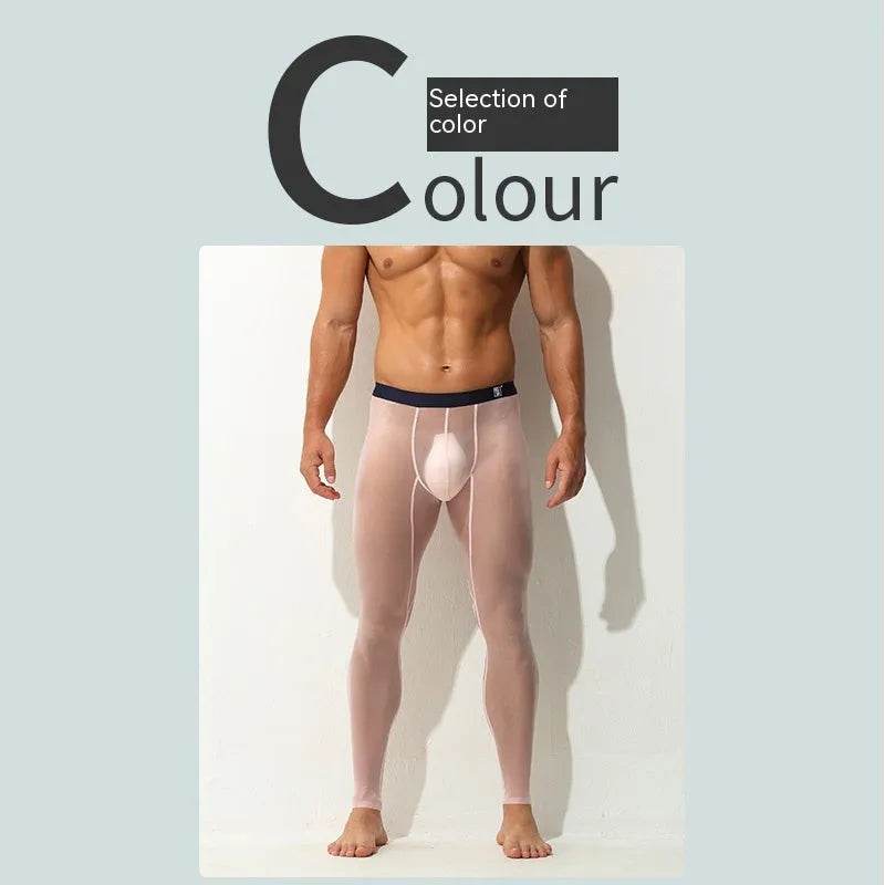 Men's Leggings Ultra-thin Tight Fitting Long John underwear men - Velora